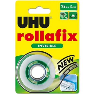 Abbildung von UHU rollafix invisible Abroller + Nachfüllrolle, Infokarte