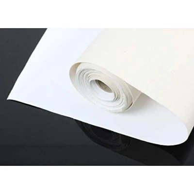 Abbildung von Paintersisters® Premium 380 gr/m² LEINWAND auf Rolle 25m x 160cm, malfertig vorgrundiert, 100% Baumwolle, sehr reißfest! Leinwandrolle