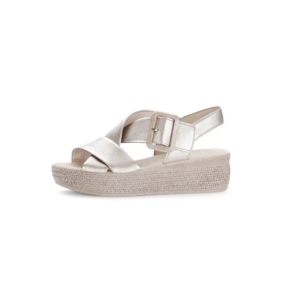 Abbildung von Gabor Keilsandalette, Damen, Größe: 42, Puder Schuhe