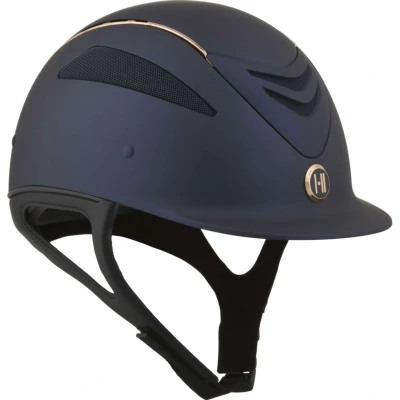Abbildung von OneK Reithelm Defender Pro Matt Rosegold Lines Navy 1 (51 56cm) Agradi.deVerkauft von Agradi