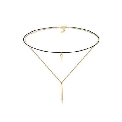 Abbildung von Elli Choker Halskette, Damen, Größe: 36, Gold coloured