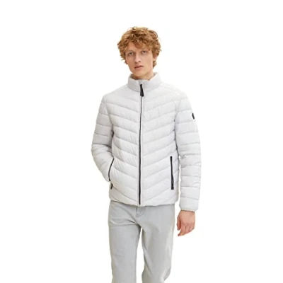 Abbildung von TOM TAILOR Herren Lightweight Steppjacke 1031474, 29767 Rough Grey, 3XL