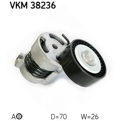 Abbildung von SKF VKM 38236 Spannrolle mit Befestigungsmaterial BMW: 3 Limousine, Coupe, 1 Schrägheck