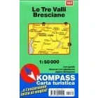Abbildung von Kompass Karten, Le Tre Valli, Bresciane: Mit Kurzführer und Skirouten. Ital. 1:50000 (KOMPASS Wanderkarte)