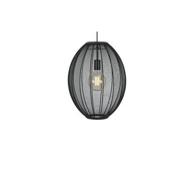 Abbildung von Pendellampe Florence, schwarz, Ø 40 cm, Nylon