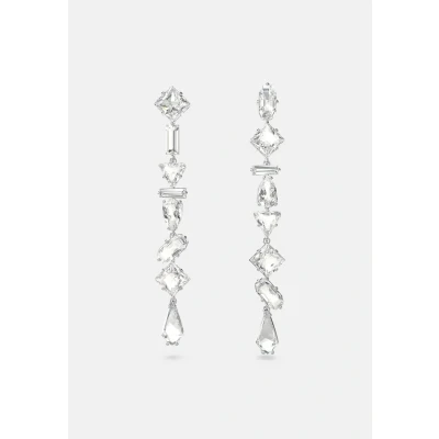 Abbildung von Swarovski Mesmera Pierced Earrings LONG Dangling Ohrringe, Damen, Größe: One Size, White