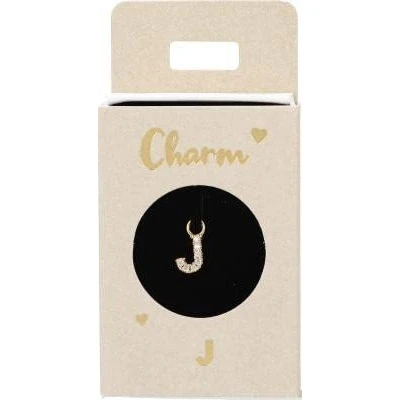 Abbildung von Depesche 11834 010 Charm Buchstabe J, vergoldeter Anhänger für Halsketten, Armband und Ohrringe, ideal als kleines Geschenk