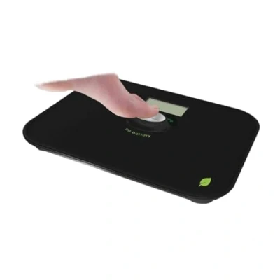 Abbildung von Little BALANCE 8185 Kinetic schwarz, Personenwaage ohne Batterie, Umweltfreundlich dank Knopf Balance, 180 kg, schwarz
