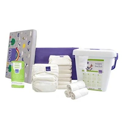 Abbildung von Bambino Mio, Miosolo Classic Stoffwindel Starter Set, Weiss