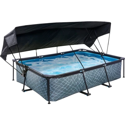 Abbildung von EXIT Pool mit Sonnensegel 300x200cm Stone