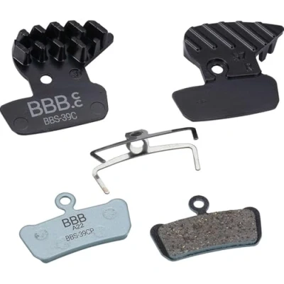Abbildung von BBB Cycling Scheibenbremsbeläge für Avid SRAM CoolFin Set Hohe Bremsleistung Organischen Zusammensetzung Einfache Installation DiscStop 1 Paar (2 Stück) BBS 39C