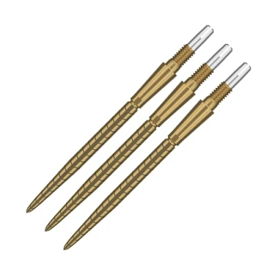 Abbildung von Target Darts Swiss Point Storm Dartspitzen, Quarz (3er Pack Spitzen) 35MM Gold Wechsel Stormspitzen, Profi Dart Zubehör