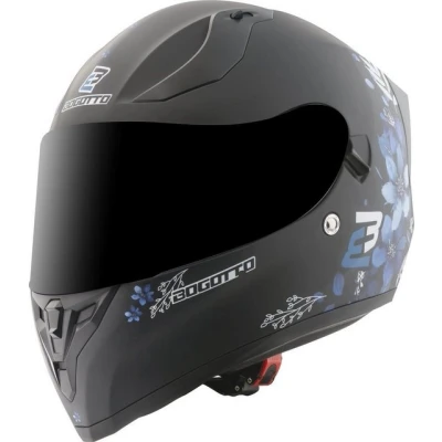 Abbildung von Bogotto Motorradhelm H128 Fiori Helm, integriertes Sonnenvisier