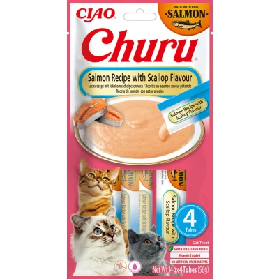 Abbildung von INABA Churu Puree Katzensnack Lachs mit Jakobsmuschel