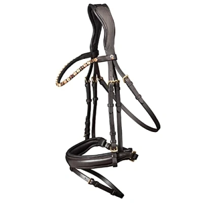 Abbildung von Waldhausen Trense X Line Goldheart Schwedisch Komb. Braun WB
