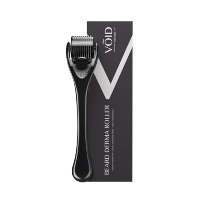 Abbildung von VOID Homme Derma Roller Professioneller Microneedling Bartroller mit 540 Titannadeln Stimuliert Haarwachstum und Kollagenproduktion Gegen Fältchen, feine Linien, Dehnungsstreifen, dunkle