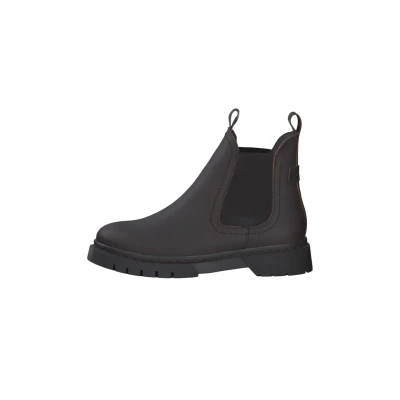 Abbildung von Tamaris Chelseaboots, Blockabsatz, Schlupfboots, Stiefelette mit zwei Anziehlaschen