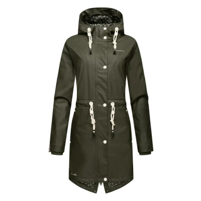 Abbildung von Navahoo Flower OF Ocean Parka, Damen, Größe: XS, Dark olive
