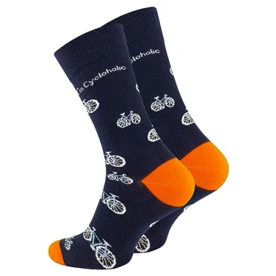Abbildung von Vincent Creation FUN Socken, Größe: 42 45, Fahrradmarine