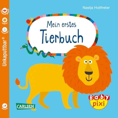 Abbildung von Baby Pixi (unkaputtbar) 64: Mein erstes Tierbuch: Unzerstörbares Buch ab 12 Monaten mit ersten Wörtern zum Lernen auch als Badebuch geeignet (64)