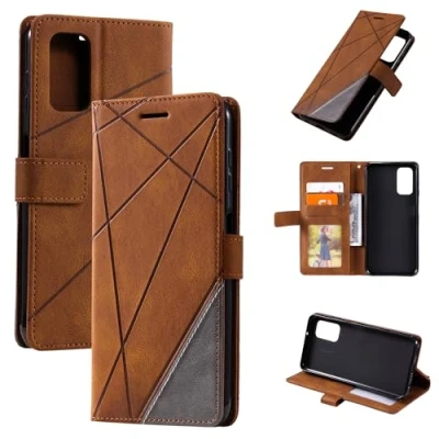 Abbildung von kompatibel mit Samsung Galaxy A13 4G Hülle Leder,kompatibel SM A135F/DS / A135M/DS A135F/DSN A135F A135M Klapphülle Handytasche Case Brown