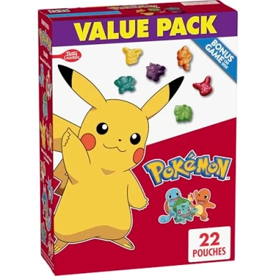 Abbildung von Betty Crocker Pokemon Fruit Flavored Snacks, Treat Pouches, Value Pack, 22 ct