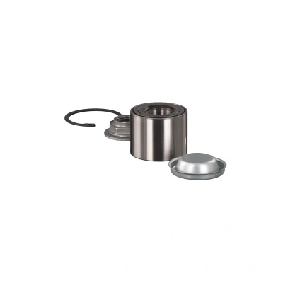 Abbildung von FEBI BILSTEIN 40014 Radlagersatz Hinterachse links, rechts mit Fettkappe, Sicherungsring 62 Kegelrollenlager PEUGEOT: 207 Schrägheck