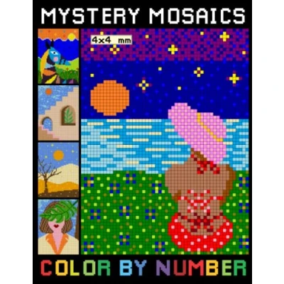 Abbildung von Mystery Mosaics Color By Number: Simple Adult Number Coloring Pages for Relaxation &amp; Stress Relief Great Gift Ideas (Mystery Mosaic Number)