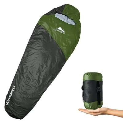 Abbildung von Steinwood Mumienschlafsack Sommerschlafsack Ultra Light Olivgrün