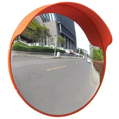 Abbildung von vidaXL Verkehrsspiegel Sicherheitsspiegel Panoramaspiegel Überwachungsspiegel Konvex PC Kunststoff Schwarz 45 cm Outdoor