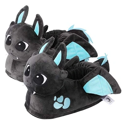 Abbildung von Corimori PLÜSCH TIER Witzige Hausschuhe EINHEITSGRÖSSE 4448 Hausschuh Spark der drache für Kinder, Größe: One Size, Schuhe