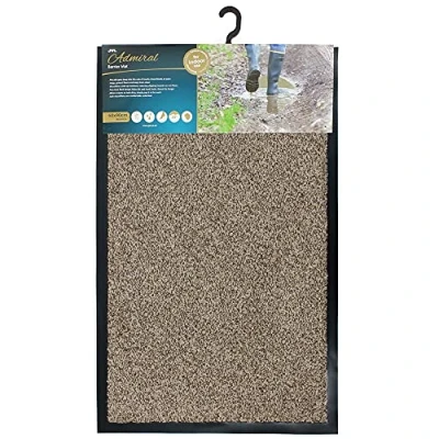 Abbildung von JVL Admiral Barrier Fußmatte, Mikrofaser, Stein, 60 x 90 cm, Einheitsgröße