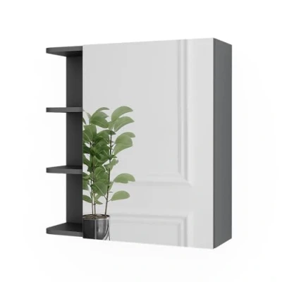 Abbildung von Vicco Spiegelschrank Fynn, Anthrazit, 62 x 64 cm