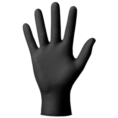 Abbildung von Mercator Einweghandschuhe GoGrip Pro Nitril Handschuhe mit Diamanttextur (50 St)