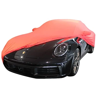 Abbildung von Star Cover Indoor Autoabdeckung kompatibel mit Porsche 911 (992) Spiegeltaschen SUPER Soft Stretch