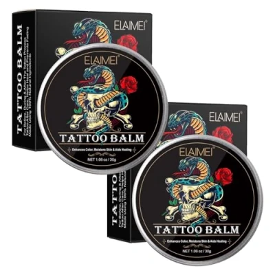 Abbildung von P Beauty Cosmetic Accessories Hautcreme Tattoopflege Balsam Tattoocreme Aftercare Tattoo Tägliche Pflege Creme, 2 tlg.