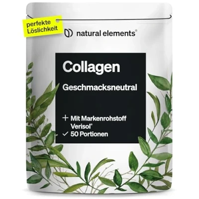 Abbildung von Collagen Pulver 500 g Kollagen Hydrolysat Peptide Typ 1 und 3 perfekte Löslichkeit, natürlicher Geschmack ohne Aromen laborgeprüft in Deutschland produziert