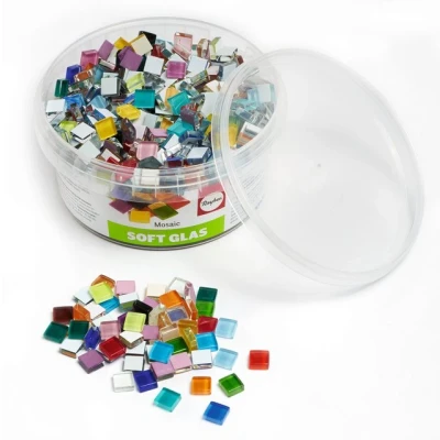 Abbildung von Rayher Dekoobjekt Glas Mosaiksteine (525 St), 525 Stück