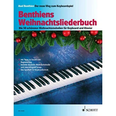 Abbildung von Benthiens Weihnachtsliederbuch: Die 50 schönsten Weihnachtsmelodien für Keyboard und Klavier. Keyboard/Klavier. Liederheft. (Der neue Weg zum Keyboardspiel)