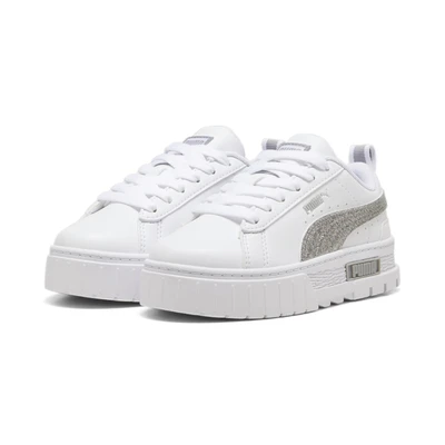 Abbildung von Puma Mayze Glitter Sneakers Sneaker low für Kinder, Größe: 31, White silver Schuhe