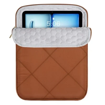 Abbildung von TiMOVO 9 11 Zoll Puffy Tablethülle für Frauen, iPad Tragetasche 10. Gen. 10.9&quot;, 9/8/7. 10.2&quot;, Air 11/Air 5/4. Galaxy Tab A9+/A9 Plus 11&quot;, Latte