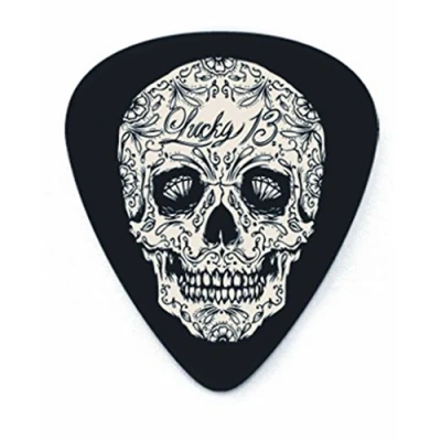 Abbildung von JIM DUNLOP Plektrum Lucky 13 serie III, 36 Stück, 0,60mm, Deadwood, Schwarz