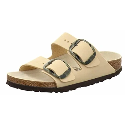 Abbildung von Birkenstock Arizona Pantolette flach, Damen, Größe: 36, Rosa Schuhe