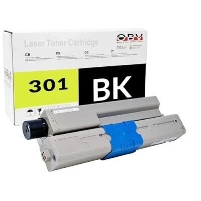 Abbildung von Kompatibel 44973536 OBV Toner ersetzt für OKI C301 C321 MC332 MC342 schwarz 2200 Seiten