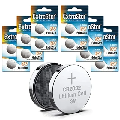 Abbildung von EXTRASTAR Varta Lithium Knopfzellen, 3 V, Power on Demand CR2032, 12 Stück