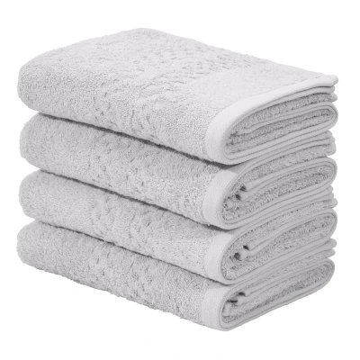 Abbildung von Home affaire Handtuch Set &quot;Regona, Handtücher (50x100cm), flauschig und weich, 500gr/m²&quot;, (Set, 4 St., (50x100 cm), Premium mit Bordüre, Set, 100% Baumwolle