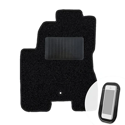 Abbildung von moto MOLTICO Fahrer Fußmatte Auto Velours Fahrerseite Autoteppiche Schwarz Fahrermatte 1 teilig passend für Hyundai Tucson 2004 2009