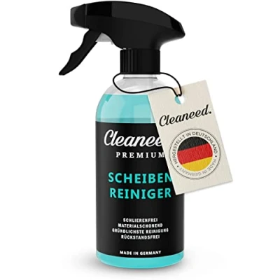 Abbildung von Cleaneed Glasreiniger Scheibenreiniger (Made in Germany Schlierenfrei, Materialschonend, Extra stark, Rückstandsfrei)
