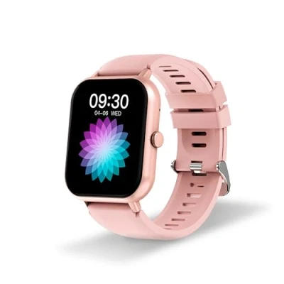 Abbildung von DCU TECNOLOGIC Smartwatch mit gebogenem Glas PRO anpassbarer 1,83 Zoll High Definition Touchscreen IP67 wasserdicht 123 Sportmodi Rosa