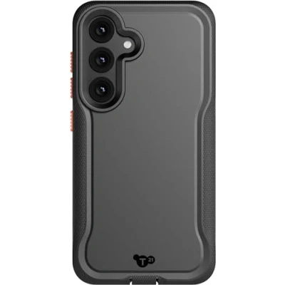 Abbildung von tech21 Evo Pro Schutzhülle für Samsung S24 (20 Fuß), militärischer sturzsicherer Schutz, Hülle Galaxy mit verbessertem Kameraschutz, 2 Schlüsselbänder Haltbarkeit und Sicherheit, Schwarz